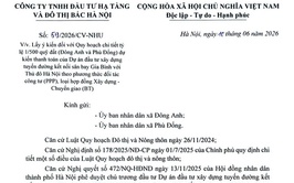 Về việc tổ chức lấy ý kiến đối với Quy hoạch chi tiết tỷ lệ 1/500 Quỹ đất (Đông Anh và Phù Đổng)