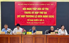 HỘI NGHỊ TIẾP XÚC CỬ TRI XÃ NỘI BÀI TRƯỚC KỲ HỌP THỨ 3 HĐND XÃ