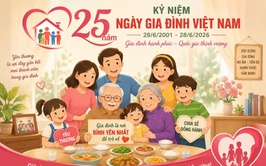 Kỷ niệm 25 năm ngày Gia đình Việt Nam (28/6/2001 - 28/6/2026)
