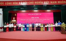 Xã Thiên Lộc tổng kết Cuộc thi Chính luận bảo vệ nền tảng tư tưởng của Đảng và triển khai nhiệm vụ 6 tháng cuối năm 2026 của Ban công tác 35