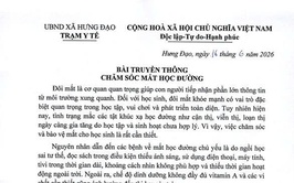 CHĂM SÓC MẮT HỌC ĐƯỜNG