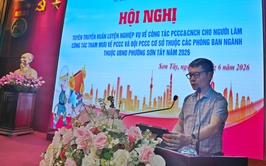 SƠN TÂY TẬP HUẤN NGHIỆP VỤ PCCC&CNCH, NÂNG CAO NĂNG LỰC ỨNG PHÓ SỰ CỐ TẠI CƠ SỞ