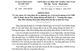 CÔNG KHAI PHƯƠNG ÁN, VỊ TRÍ TUYẾN ĐƯỜNG TỶ LỆ 1/500 (LẦN 2) DỰ ÁN XÂY DỰNG ĐƯỜNG NỐI QUỐC LỘ 3 - TRƯỜNG ĐUA NGỰA - ĐỨC HÒA