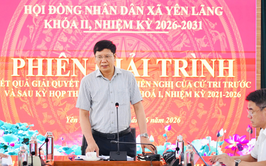 PHIÊN GIẢI TRÌNH VỀ KẾT QUẢ GIẢI QUYẾT CÁC Ý KIẾN, KIẾN NGHỊ CỦA CỬ TRI TRƯỚC VÀ SAU KỲ HỌP THỨ 2 HĐND XÃ KHÓA I