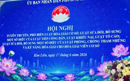 UBND phường Kim Liên tổ chức Hội nghị tuyên truyền, phổ biến pháp luật