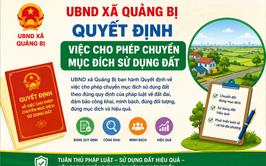 UBND xã Quảng Bị ban hành Quyết định về việc cho phép chuyển mục đích sử dụng đất tại thôn 2