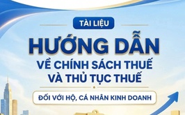 Tài liệu hướng dẫn về chính sách thuế và thủ tục thuế đối với hộ kinh doanh,  cá nhân kinh doanh của Thuế Thành phố Hà Nội