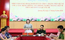 Hội nghị triển khai kế hoạch khảo sát thực trạng mộ liệt sĩ chưa xác định thông tin trong các nghĩa trang liệt sĩ trên địa bàn xã Quảng Bị
