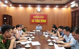 UBND xã Vân Đình tham dự hội nghị trực tuyến về công tác quản lý giết mổ, vận chuyển, kinh doanh động vật và sản phẩm động vật