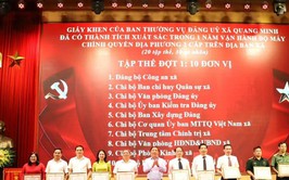Xã Quang Minh vận hành hiệu quả bộ máy chính quyền địa phương hai cấp