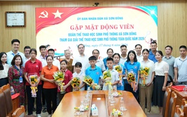 UBND xã Sơn Đồng gặp mặt, động viên học sinh tham gia Giải thể thao học sinh cấp quốc gia