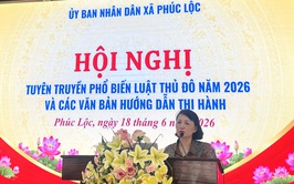 UBND xã Phúc Lộc tổ chức Hội nghị tuyên truyền, phổ biến Luật Thủ đô năm 2026 và các văn bản hướng dẫn thi hành