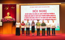 UBND xã Gia Lâm sơ kết công tác quân sự, quốc phòng địa phương 6 tháng đầu năm 2026 và tổng kết thi hành các luật về quốc phòng, an ninh