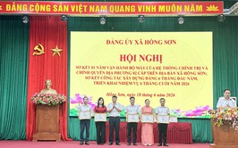 Xã Hồng Sơn sơ kết 01 năm vận hành bộ máy của hệ thống chính trị và chính quyền địa phương 02 cấp và triển khai nhiệm vụ 6 tháng cuối năm 2026.