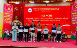 Phường Phương Liệt: Sơ kết công tác Chữ thập đỏ 6 tháng đầu năm và trao quà “Tháng nhân đạo” năm 2026