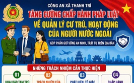 TĂNG CƯỜNG CHẤP HÀNH PHÁP LUẬT VỀ QUẢN LÝ, CƯ TRÚ CỦA NGƯỜI NƯỚC NGOÀI TRÊN ĐỊA BÀN XÃ THANH TRÌ