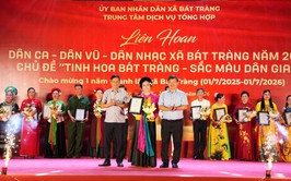Đêm thứ nhất Liên hoan Dân ca - Dân vũ - Dân nhạc xã Bát Tràng năm 2026 thành công tốt đẹp