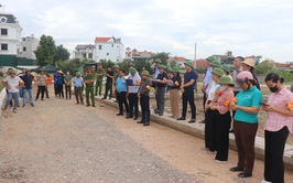Phú Xuyên thực hiện cưỡng chế thu hồi đất, bảo đảm tiến độ dự án hạ tầng tại thôn Phong Triều