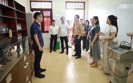 Bệnh viện Đa khoa Sơn Tây khảo sát, trao đổi nội dung hỗ trợ Trạm Y tế xã Minh Châu theo mô hình 3S