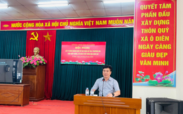 UBND xã Ô Diên tổ chức hội nghị lấy ý kiến Nhân dân về việc sắp xếp, sáp nhập thôn, tổ dân phố trên địa bàn xã