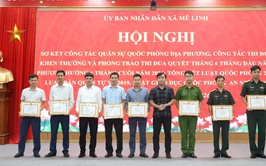 Xã Mê Linh sơ kết công tác quân sự Quốc phòng địa phương năm 2026