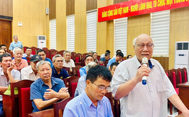 Lấy ý kiến Nhân dân khu vực Hạ Mỗ về phương án sắp xếp thôn, cụm dân cư
