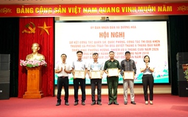 Hội nghị sơ kết công tác Quân sự, Quốc phòng địa phương 6 tháng đầu năm, triển khai phương hướng nhiệm vụ 6 tháng cuối năm; tổng kết thi hành Luật Quốc phòng năm 2018, Luật DQTV năm 2019, Luật GDQP&AN năm 2013
