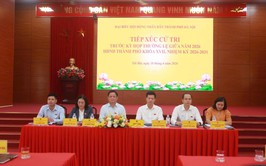 TỔ ĐẠI BIỂU SỐ 31 HĐND THÀNH PHỐ HÀ NỘI TIẾP XÚC CỬ TRI XÃ NỘI BÀI, KIM ANH, TRUNG GIÃ, SÓC SƠN VÀ ĐA PHÚC