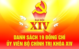19 đồng chí Ủy viên Bộ Chính trị khóa XIV.