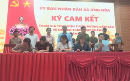 XÃ ỨNG HÒA TỔ CHỨC HỘI NGHỊ TRIỂN KHAI MÔ HÌNH TUYẾN ĐƯỜNG ĐẢM BẢO AN TOÀN VỆ SINH THỰC PHẨM NĂM 2026