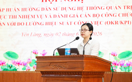 YÊN LÃNG TẬP HUẤN ỨNG DỤNG HỆ THỐNG HANOIWORK TRONG ĐÁNH GIÁ CÁN BỘ
