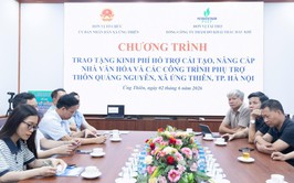 TỔNG CÔNG TY THĂM DÒ KHAI THÁC DẦU KHÍ HỖ TRỢ 7 TỶ ĐỒNG CẢI TẠO, NÂNG CẤP NHÀ VĂN HÓA VÀ CÁC CÔNG TRÌNH PHỤ TRỢ THÔN QUẢNG NGUYÊN