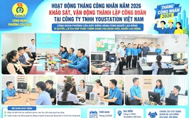 CÔNG ĐOÀN PHƯỜNG CẦU GIẤY SÔI NỔI CÁC HOẠT ĐỘNG HƯỞNG ỨNG THÁNG CÔNG NHÂN NĂM 2026
