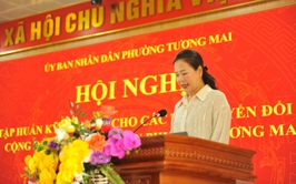 Phường Tương Mai tổ chức Hội nghị tập huấn kỹ năng số cho các Tổ chuyển đổi số cộng đồng trên địa bàn phường
