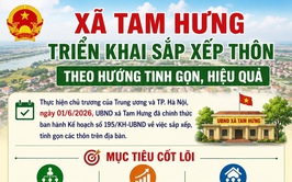 Xã Tam Hưng triển khai sắp xếp thôn theo hướng tinh gọn, hiệu quả phù hợp thực tiễn