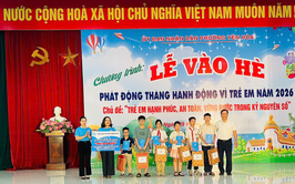 Phường Yên Hòa tổ chức Lễ vào Hè và phát động Tháng hành động vì trẻ em năm 2026