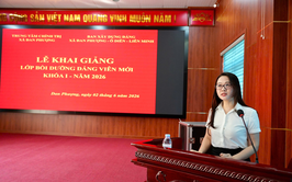 104 học viên tham dự lớp bồi dưỡng Đảng viên mới khóa I năm 2026.
