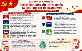 Đảng ủy xã Thường Tín định hướng công tác tuyên truyên truyền tháng 6/2026
