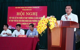 Chủ tịch UBND phường Chương Mỹ - Ông Trịnh Duy Oai cùng Tổ đại biểu số 3 HĐND phường tiếp xúc cử tri trước kỳ họp thường lệ giữa năm 2026