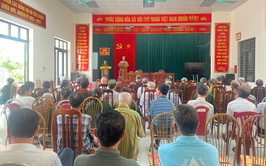 Hội Cựu chiến binh xã tuyên truyền công tác giải phóng mặt bằng Dự án đầu tư xây dựng Khu đô thị thể thao Olympic (phân khu D) tại thôn Tây Sơn