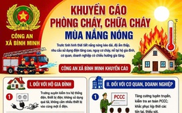 Xã Bình Minh chủ động phòng ngừa cháy, nổ trong mùa nắng nóng