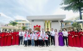 UBND xã Phúc Lộc tổ chức gắn biển công trình trụ sở Ban CHQS xã và trường tiểu học Xuân Đình