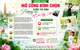 CHÍNH THỨC MỞ CỔNG BÌNH CHỌN CUỘC THI ẢNH “HƯƠNG SẮC SEN TÂY HỒ” TỪ NGÀY 20/6/2026