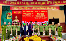 Công an phường Tây Hồ tiếp và làm việc với Đoàn Văn phòng Cơ quan An ninh, An toàn Liên hợp quốc
