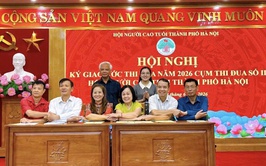 Hội Người cao tuổi thành phố Hà Nội ký giao ước thi đua năm 2026 Cụm thi đua số II