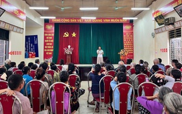 Hội nghị lấy ý kiến đối với dự thảo Phương án bồi thường, hỗ trợ, tái định cư dự án: Xây dựng thao trường huấn luyện mới cho trường TCKT Công Binh