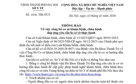 Sở Y tế Hà Nội công bố Bệnh viện Đa khoa Thanh Trì đủ điều kiện là cơ sở hướng dẫn thực hành khám bệnh, chữa bệnh