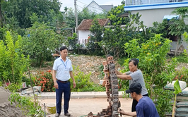 Xã Vật Lại kiểm tra, xử lý trường hợp vi phạm xây dựng công trình trên đất nông nghiệp