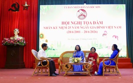 XÃ SÓC SƠN TỔ CHỨC HỘI NGHỊ TỌA ĐÀM CHUYÊN ĐỀ NHÂN DỊP KỶ NIỆM 25 NĂM NGÀY GIA ĐÌNH VIỆT NAM