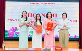 Phường Ô Chợ Dừa : Hội nghị công bố Quyết định về công tác cán bộ